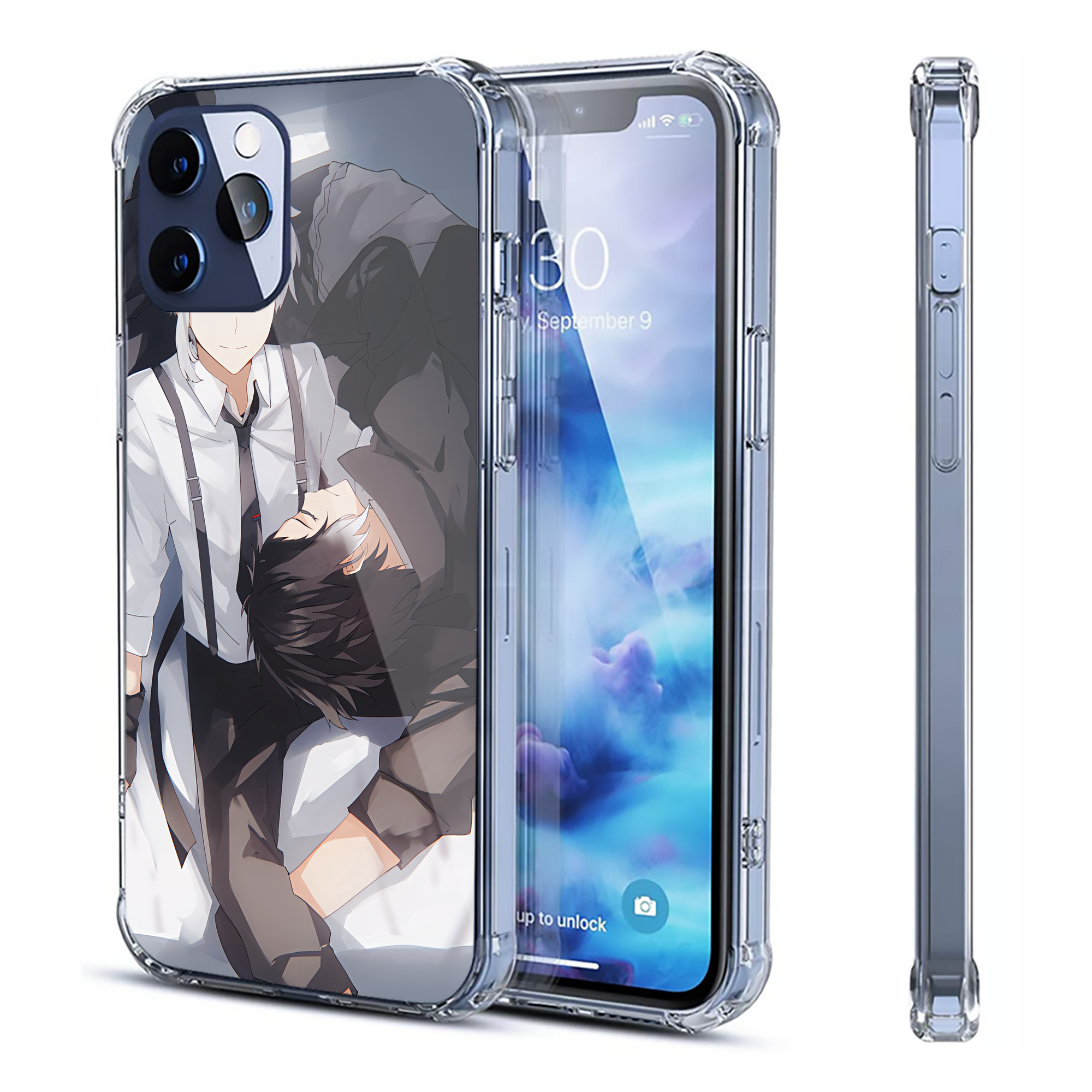 （画像用） 文豪ストレイドッグス Bungo Stray Dogs 【iPhone 12シリーズ対応】透明スマホケース（クリアソフトケース）